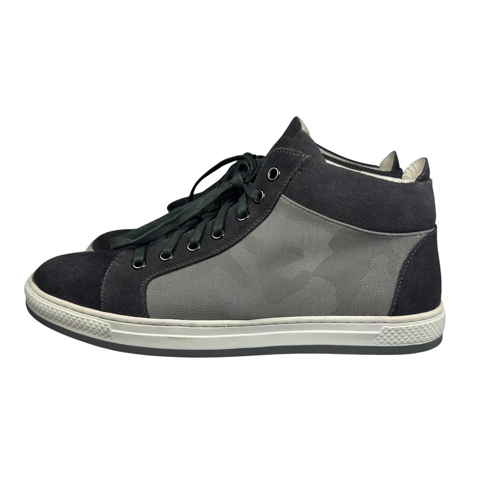 English Laundry Mens Gray Suede Camo Panel High‎ Top Sneakers Shoes Size 9.5